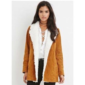 Genuine Suede Sherpa Penny Lane Jacket